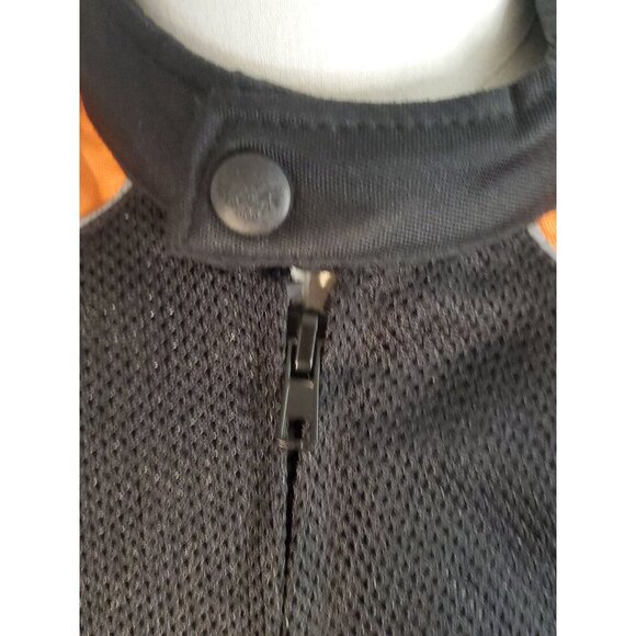 Milwaukee Performance Apparel Men’s Motorcycle Jacket Armored Black Orange Sz L - Picture 5 of 15